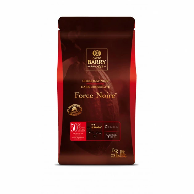 Chocolat Force Noire 50% pistoles 1 kg Barry – Image 3