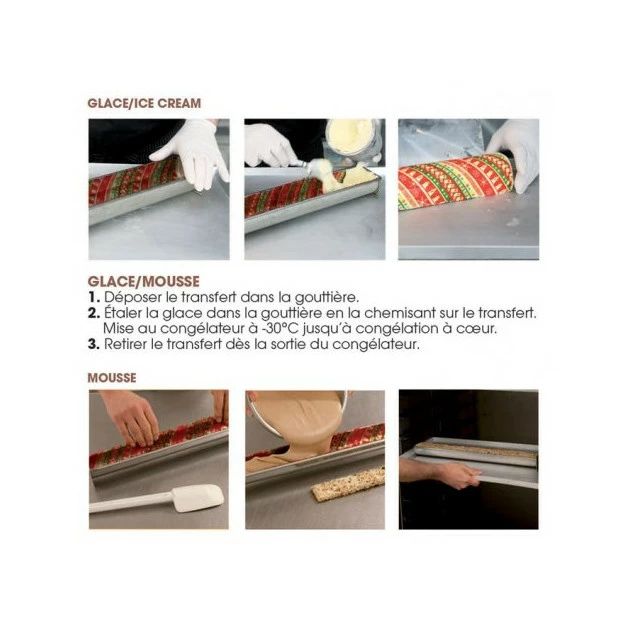 Feuille Transfert Chocolat Cerf 250x400 mm (x3) Florensuc – Image 3