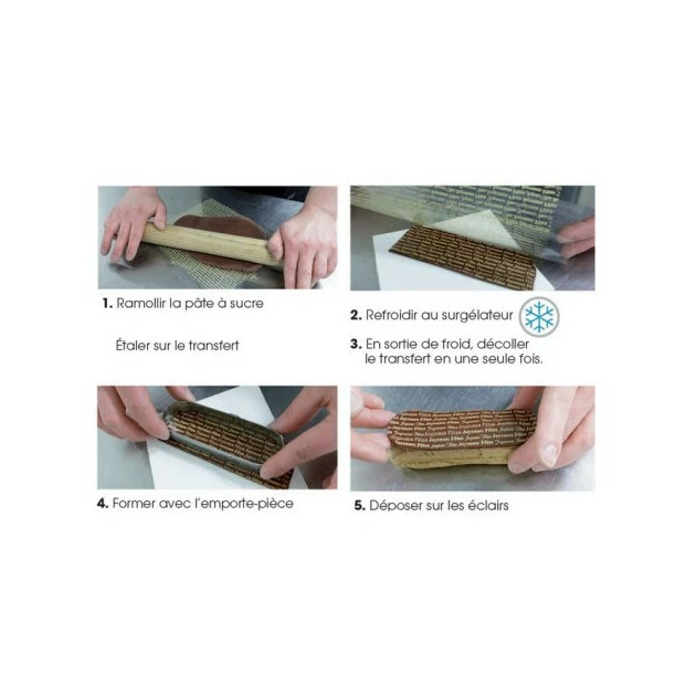 Feuille Transfert Chocolat Cerf 250x400 mm (x3) Florensuc – Image 4