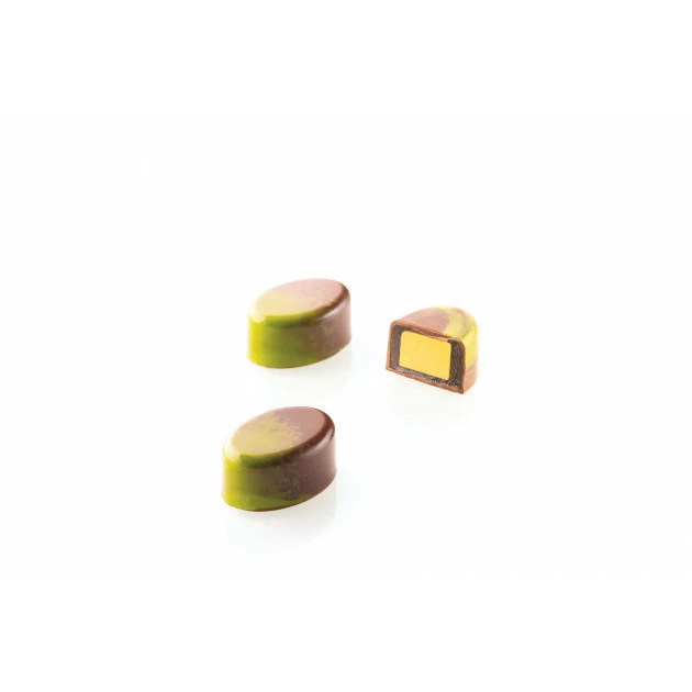 Kit Moule Chocolat Ovale avec Insert (x24) Chocado Silikomart – Image 2