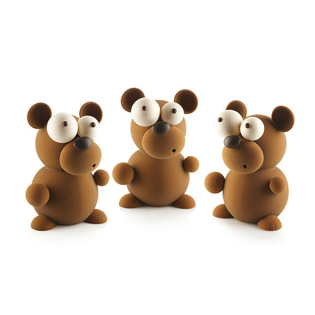 Kit Moules Chocolat Ours en PVC 14 x 16 x 21 cm (x5) Silikomart – Image 7
