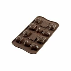 Moule à Chocolat 12 Sujets Tea Time Easy Choc - Silicone Spécial Chocolat