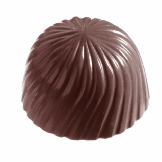 Moule Bonbon Chocolat Rond Strié (x24) Chocolate World