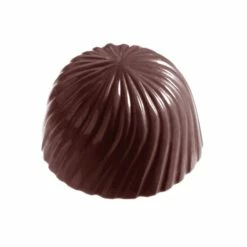 Moule Bonbon Chocolat Rond Strié (x32) empreintes Chocolate World