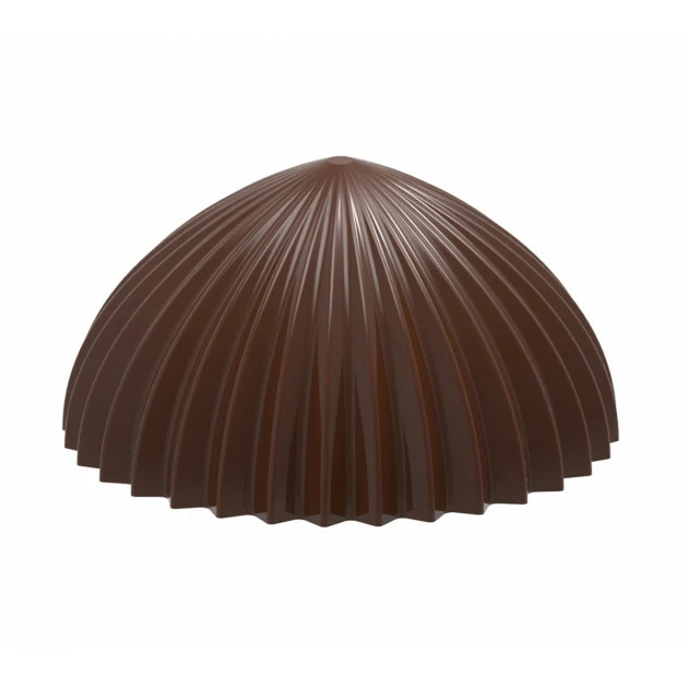 Moule Chocolat Demi Sphère Plissée 30,5 mm (x21) Chocolate World