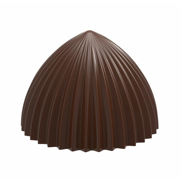 Moule Chocolat Demi Sphère Plissée 46,5 mm (x10) Chocolate World