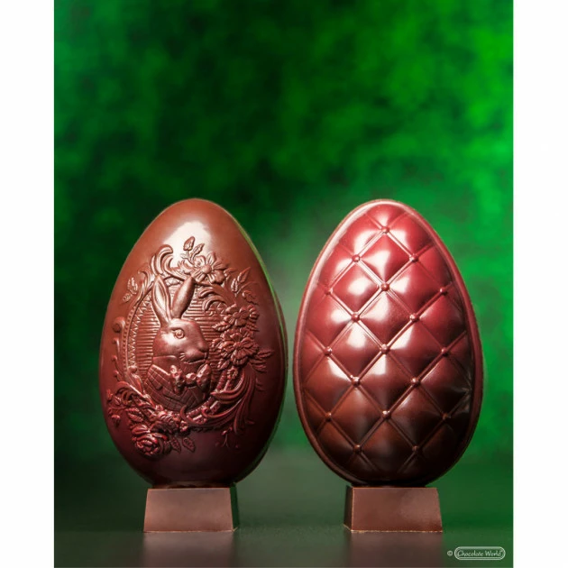 Moule Chocolat Oeuf Matelassé 86.5 mm (x6) Chocolate World – Image 2