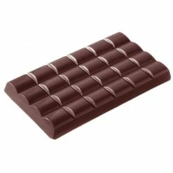 Moule Chocolat Tablette Carrés Bombés (x3) Chocolate World