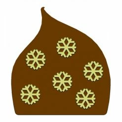 Moule Embout de bûche Flocons de Neige 80 x 87 mm Mallard Ferrière