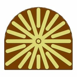 Moule Embout de bûche Soleil 78 x 85 mm Mallard Ferrière